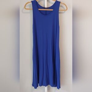 Annabelle Sleeveless Royal Blue Sleeveless Tank Dress Sz S